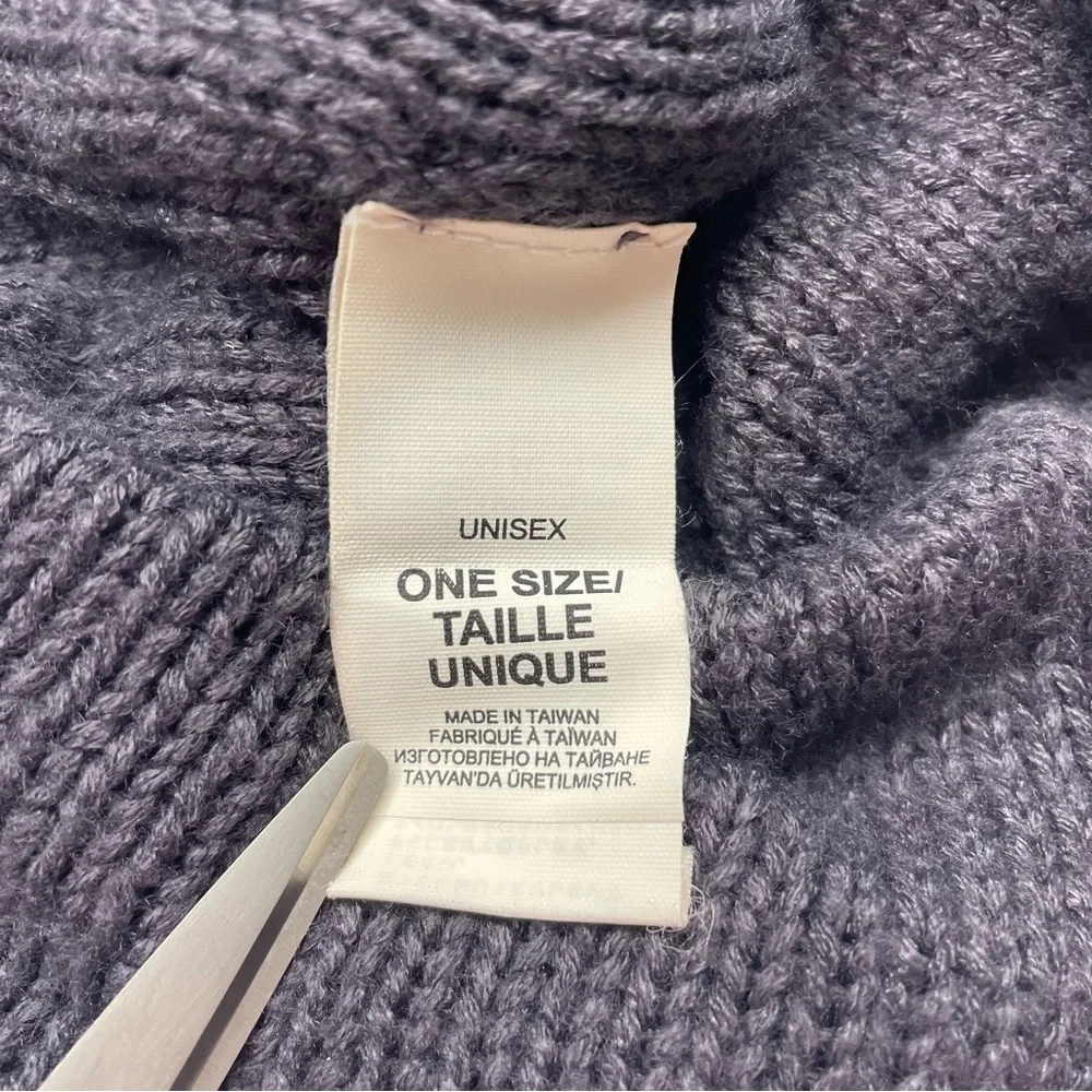 The North Face Hat Purple Knit Men's Women's One Size